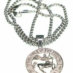 Jean Claude Dell Arte Stainless Steel Sagittarius Pendant Necklace Women Necklaces