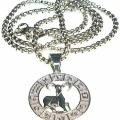 Jean Claude Dell Arte Stainless Steel Aries Pendant Necklace Women Necklaces