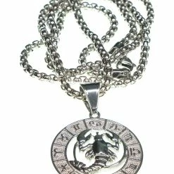 Jean Claude Dell Arte Stainless Steel Cancer Pendant Necklace Women Necklaces