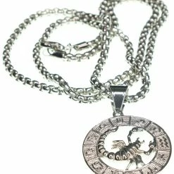 Jean Claude Dell Arte Stainless Steel Scorpio Necklace Women Necklaces